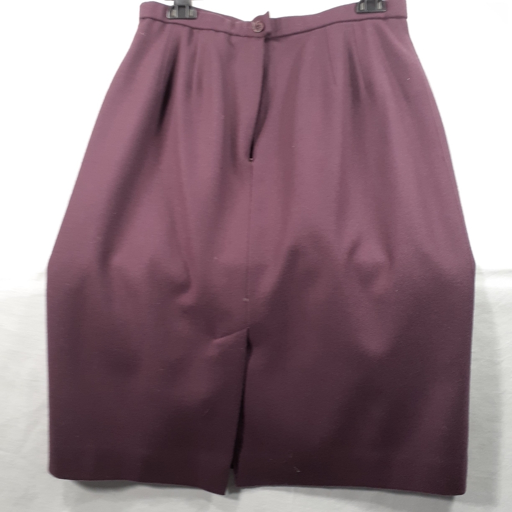 Pendleton 100% virgin wool purple pencil skirt USA